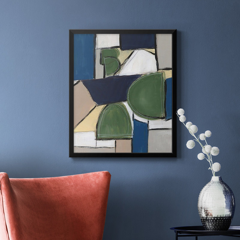 Toile encadrée de qualité supérieure Spatial Mix II - prête à être accrochée, Noir, H 24 po x l 20 po