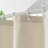 Linen Textured Shower Curtain and Hooks Set-1782405545
