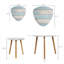 Ensemble de 2 tables basses gigognes Triangle