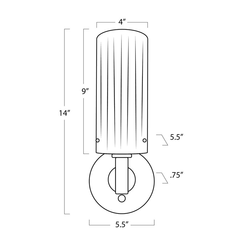 Dixie Armed Sconce, Oil Rubbed Bronze