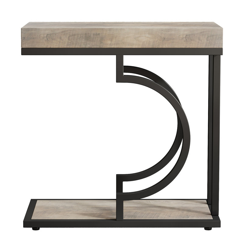 Petite table basse avec table de bout et table d'appoint, Gris