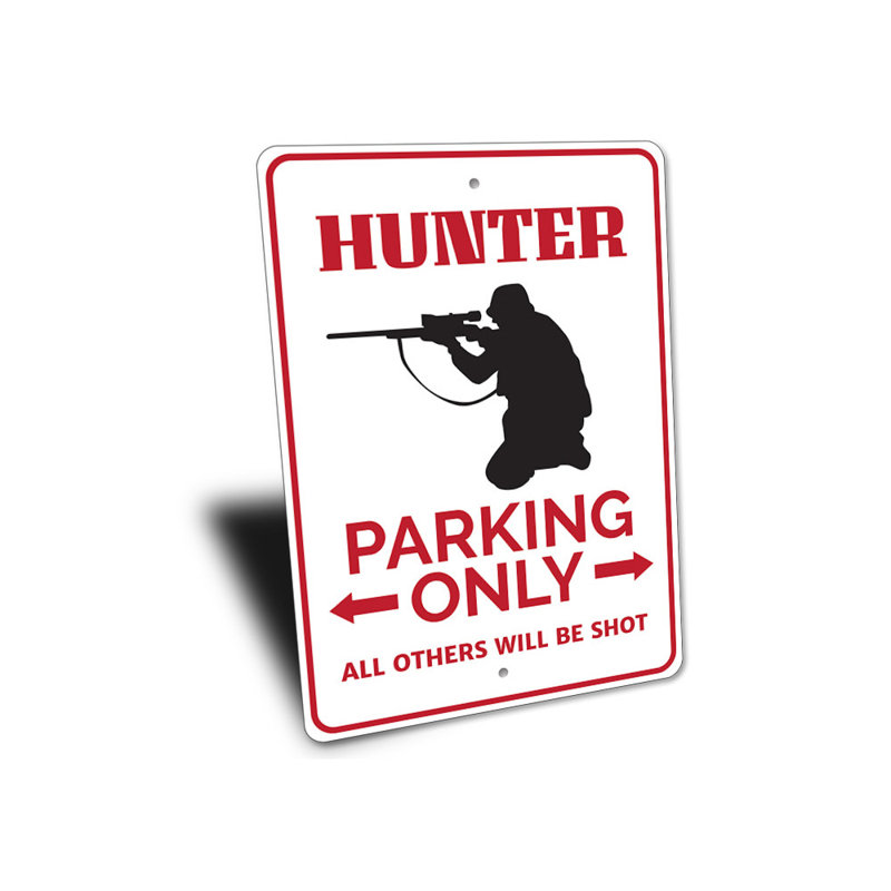 Panneau de signalisation en aluminium Hunter, H 14 po x l 10 po x P 0,04 po