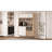 Colesen Modern Multi-Purpose Cabinet, Oak & White, 47.2 x 70.9 x 14.0 inches | 100% Melamine Coated Particle Board, Thickness: 0.7 inches | Metal Legs, Numerous Shelves, Wall-Mountable | Scandinavian Design for Stylish Storage-110441320