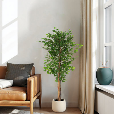 Ficus artificiel 63 "avec pot 63"