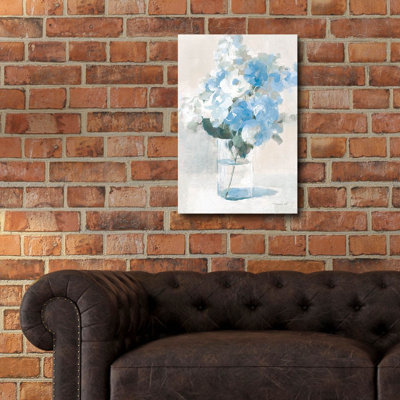  «Vintage Bouquet 4» par Danhui Nai, art mural en verre acrylique, 24 po x 36 po