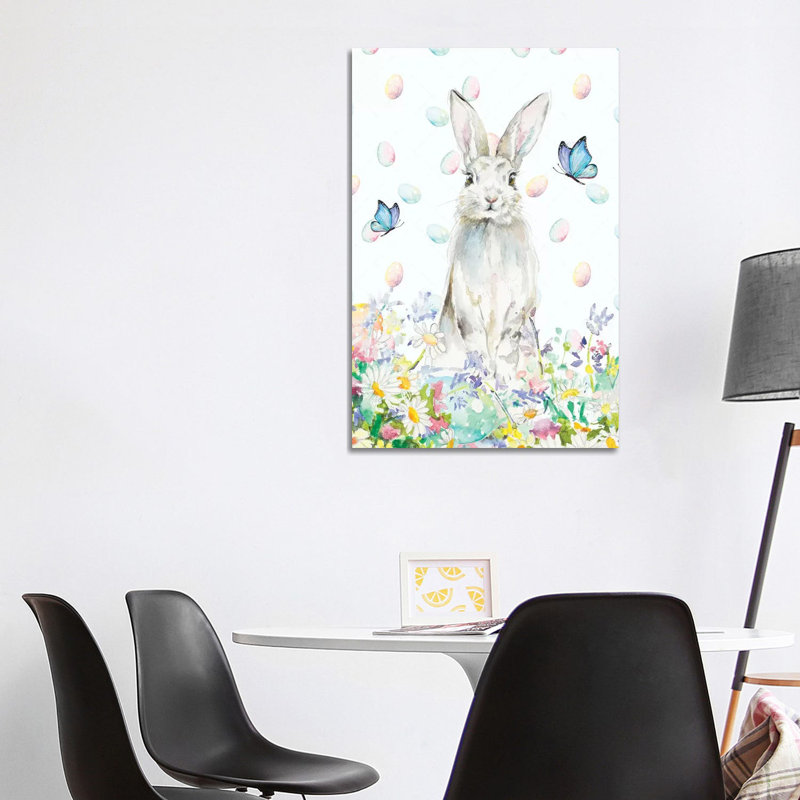 Tall Easter Bunny by Patricia Pinto - Wrapped Canvas Gallery-Wrapped Canvas Giclée, 101.6 cm H x 66.04 cm W x 1.91 cm D