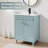 Sharee 24" Single Bathroom Vanity With Ceramic Sink Top, Faucet, Decorative Wavy Edge-1015881922