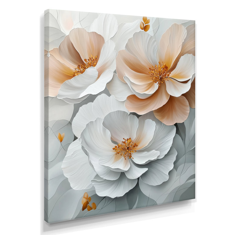 Bastow - Floral Wall Art Prints, H 40 po x l 30 po, Toile tendue, Ne s’applique pas