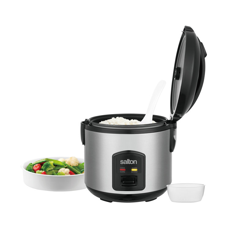 programmable rice cooker with 8 cups and a steamer basket. – Jmarketonline