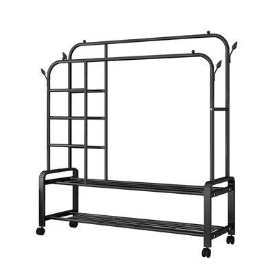 Stainless Steel Freestanding 2 - Hook Coat Rack