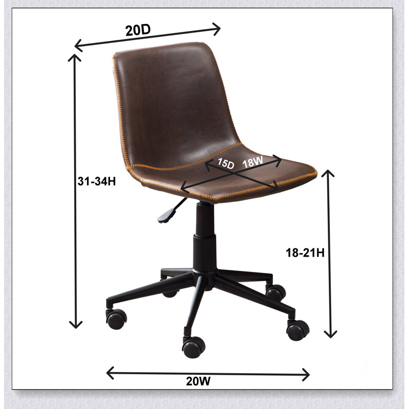 Chaise de bureau Cesena, Gris