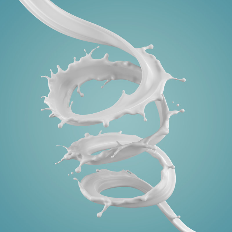 Milk Splash by Anusorn Nakdee - Wrapped Canvas Print, 122cm H x 122cm W