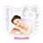 Supercute Tabletop Desk Mirror with Light and Touch Sensor Switch Tri Tone LED Lighted Makeup Mirror