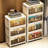 3-layer collapsible storage bins with magnetic doors,plastic lockers with wheels