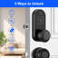 Smart Door Lock with Door Knob, Keyless Entry Door Lock with Handle for Front Door
