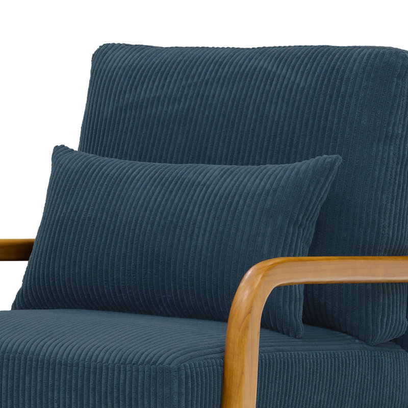 Fauteuil d'appoint Knaresbo, Dark Blue Corduroy