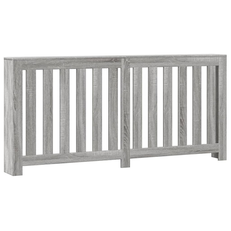 Extra Large Radiator Cover, Grey Sonoma, 175 x 20 x 82 cm, Vertical Slats