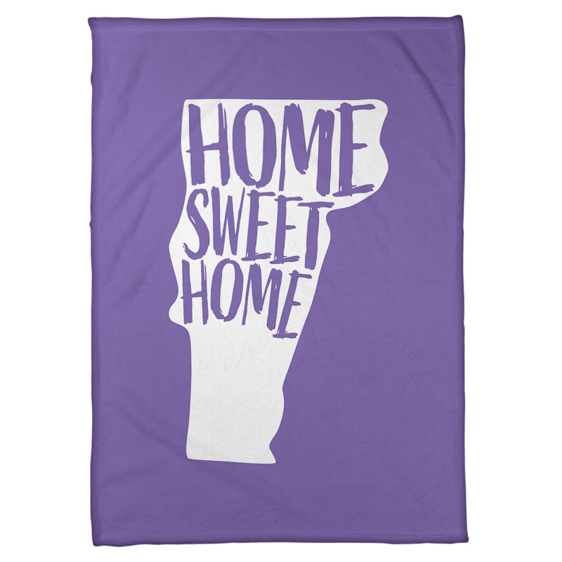 Jeté en polaires pour vermont home, l 62,5 po x L 82,5 po, Mauve