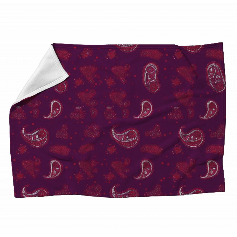 Machine Printed Throw Blanket, Twin