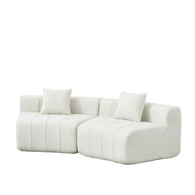 Canapé modulaire courbé Chenille