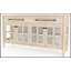 Power Ready Buffet with Glass Cabinet Doors, Ample Storage and Modern Design for Elegant Home Organization