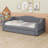 Upholstered Daybed With LED Belt And 2 Drawers-1007987837