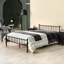 Aurora-Leigh UK Small Double - DE 120 X 190 Cm Metal Bed-624247254