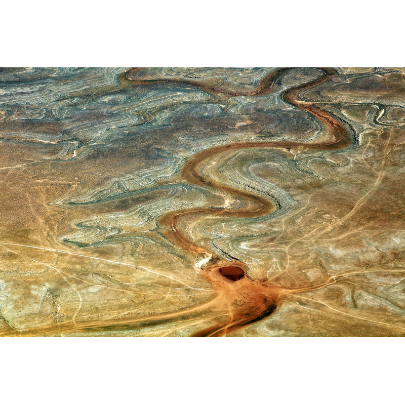 Vue aérienne de la rivière Dry au Nevada, États-Unis par Bim, H 12 po x l 18 po