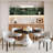 Modern Faux Leather Upholstered Dining Chairs with Wrap-Around Curved Backrest and Metal Legs (Set of 2)-114982708-114982706