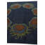 Tapis carré bleu marine Otto