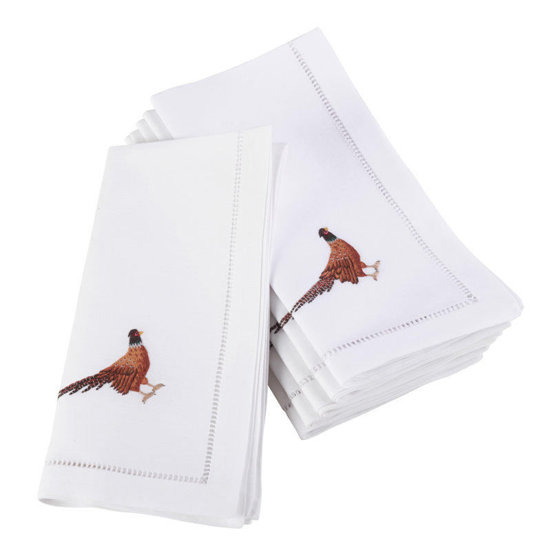Villasenor Cotton Embroidered Square Napkin