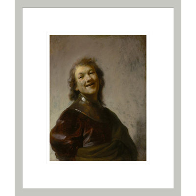 «Rembrandt Laughing» par Rembrandt van Rijn - Estampe numérique encadrée