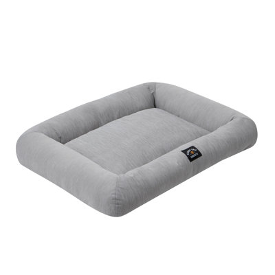 Medium Gray Polyester-Nylon Cooling Pet Bed