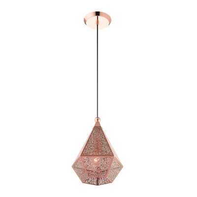 Luminaire suspendu géométrique 1 lumière Annalise