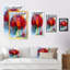 Fleurs abstraites de gerbera rouge II - peinture-1360678837-1360678836