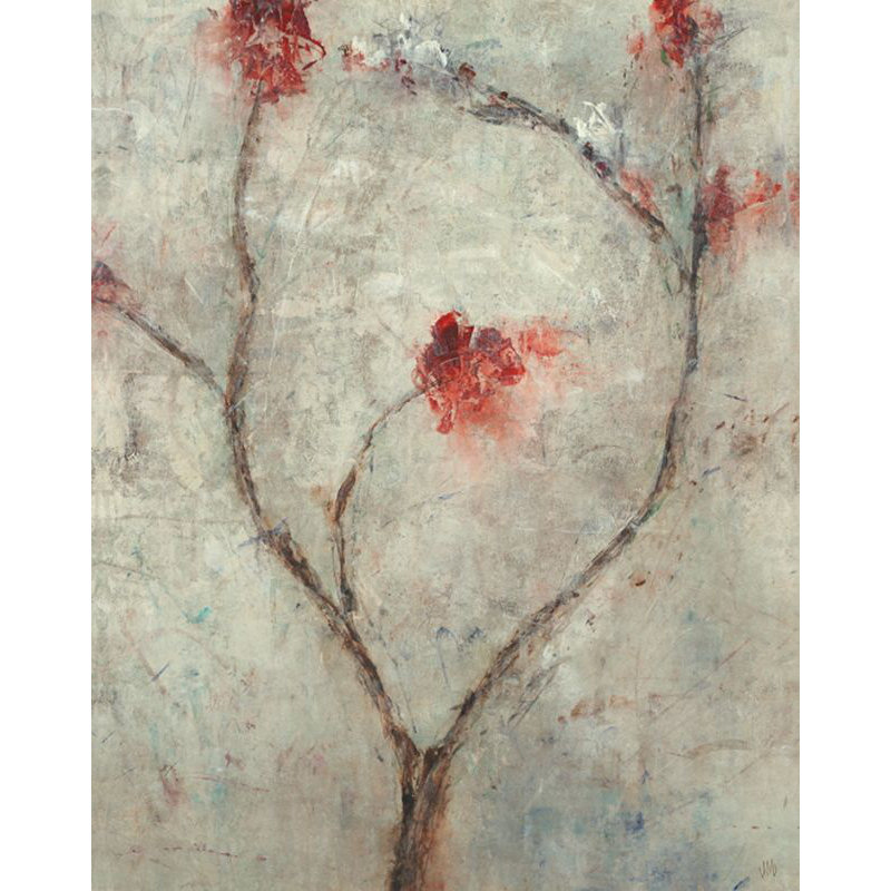 Mystic Bloom Painting by Chelsea Art Studio, Knife Gel, 38" H x 30" W x 1.5" D