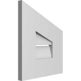 Half Peaked Right Surface Mount Signature Urethane Functional Gable Vent 5/12 Pitch Primed Tan