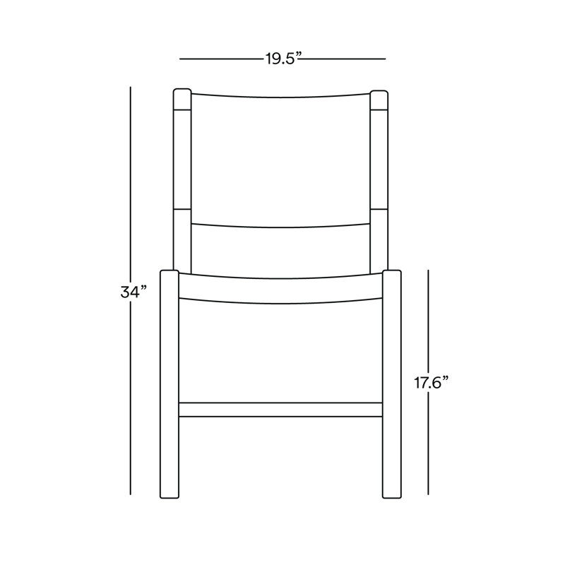 Monimbo Dining Chair, Coffee/Momotombo Pattern