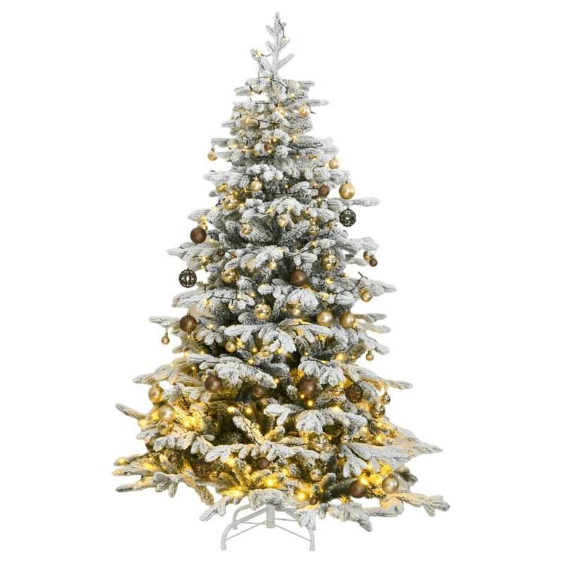 Arbre de Noël artificiel éclairé - support inclus, H 6,9 pi