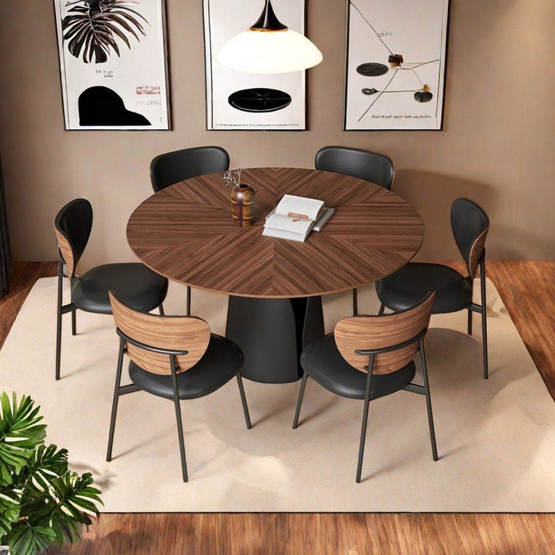 Table de salle à manger Retro Retro, 7, H 29,5 po x L 59,1 po x l 59,1 po