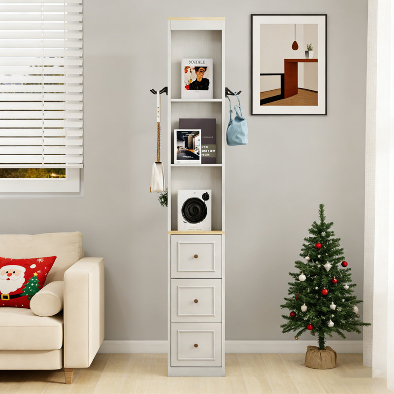 Armoire de rangement 73,03 "avec tiroirs, crochets et tablettes