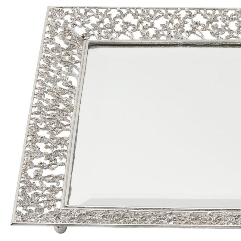 Isadora Decorative Tray, Silver
