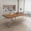 Bureau rectangulaire en bois massif noyer-109692234