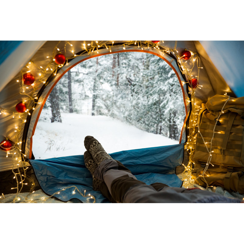 Christmas Lights - Wrapped Canvas Print, 30cm H x 46cm W x 3.8cm D
