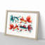 Two Gold & Silver Fish - Picture Frame Painting Print-55614411-55614416