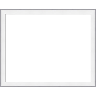 Maya White Silver Framed Dry Erase Magnetic Board, Organization Boards