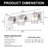 Adwait 3 - Light Dimmable Vanity Light