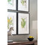 4 suspensions murales de fleurs, 20 par 28 pouces, décoration intérieure pour espaces multiples, look classique, décor de 4 impressions botaniques, 20 po x 28 po, dans différents espaces, élégance, élément naturel