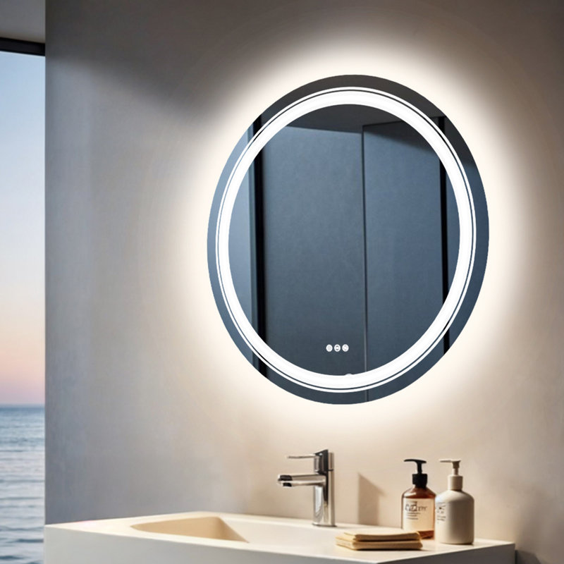 Miroir mural Kamyla, 31,5 po x 31,5 po