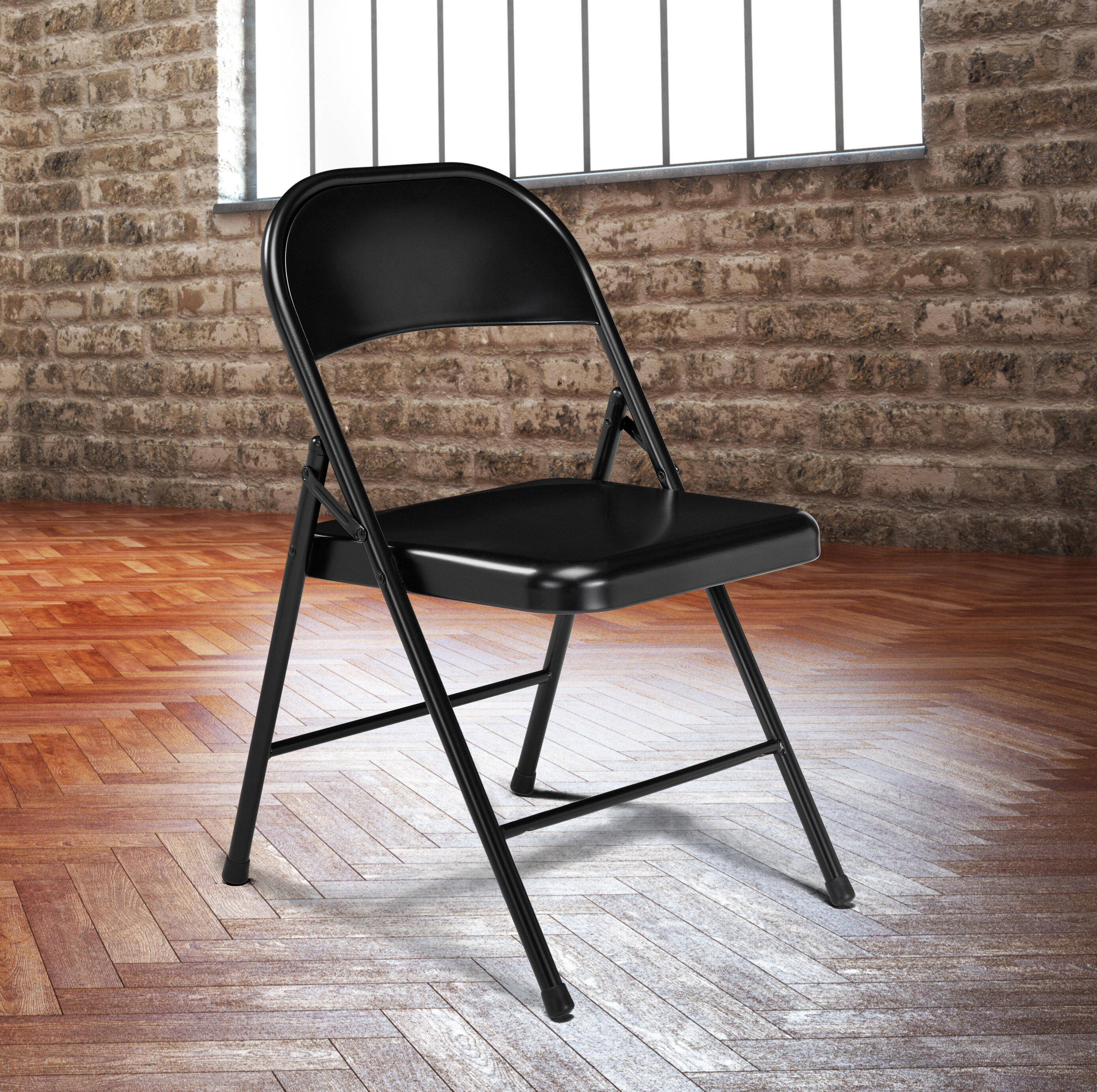 National Public Seating Commercialine Steel Folding Chair Set